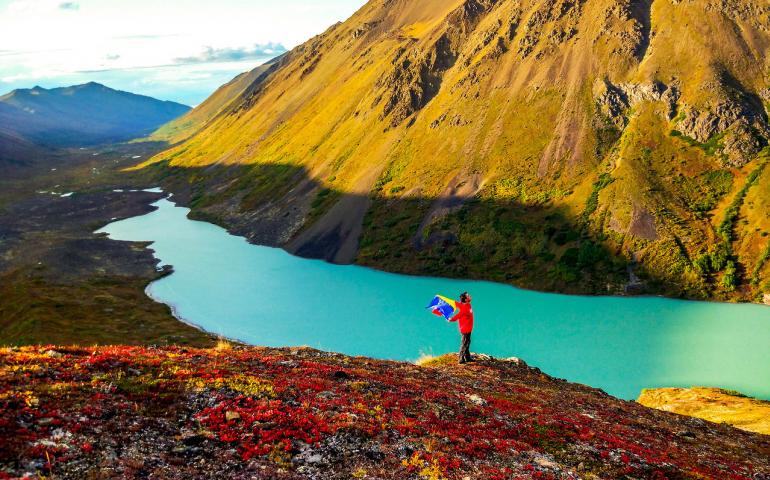 Alexandru Lapadat at Eagle and Symphony Lakes in Alaska, 2017. Photo courtesy Alexandru Lapadat.