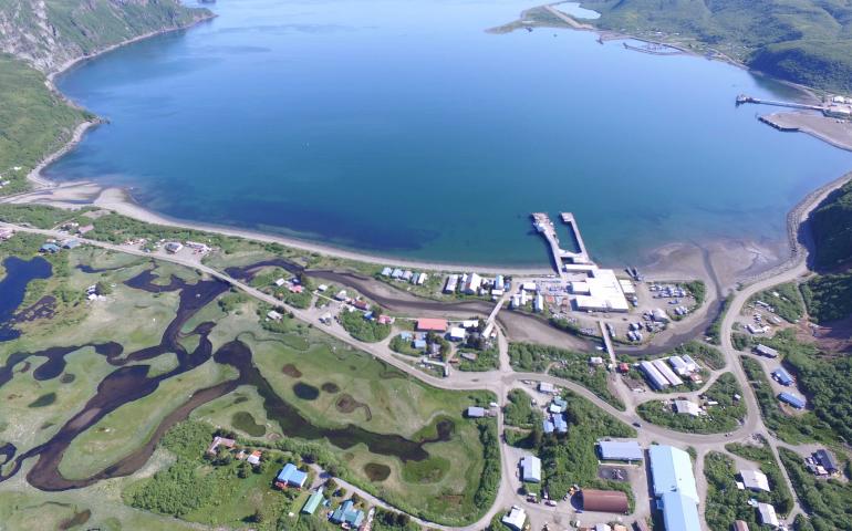 The community of Chignik Bay on the Alaska Peninsula. Photo by Chris Maio.