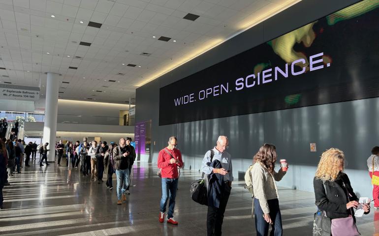 Opening day of the American Geophysical Union annual meeting in San Francisco. Photo by Rod Boyce.