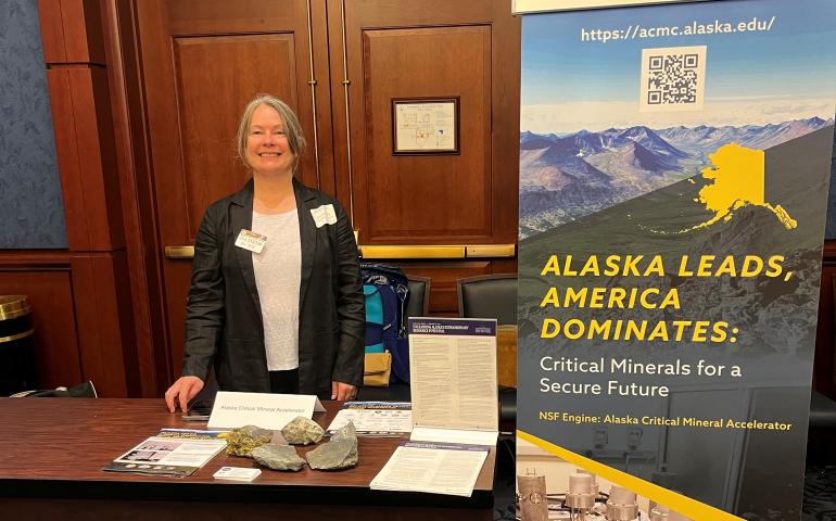 Lee Ann Munk of the University of Alaska Fairbanks Geophysical Institute at a National Science Foundation event in Washington, D.C., on Sept. 18, 2025. Photo by Steve Masterman