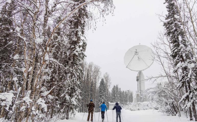  Winter Carnival Field Day outdoor activities offered students an opportunity to try cross-country skiing, ice climbing, dog sledding, sledding and ice skating at the University of Alaska Fairbanks on Feb. 14, 2026. UAF photo