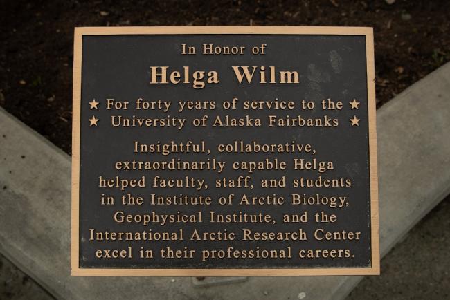 Helga Wilm Dedication