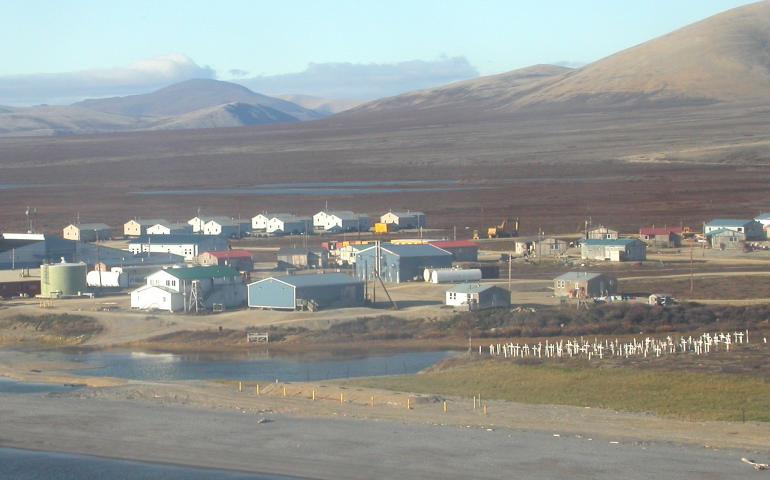 The Alaska village of Brevig Mission, the residents of which allowed a breakthrough in developing a vaccine for the Spanish flu of 1918. Photo by Ned Rozell.