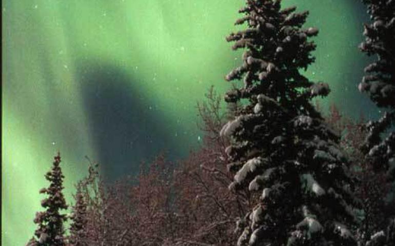 The Geophysical Institute, located in Fairbanks, Alaska, is situated in a perfect locale for better understanding the aurora. The northern lights can be seen from almost anywhere in the vicinity of Fairbanks and along this latitude throughout the polar regions from September through March. 