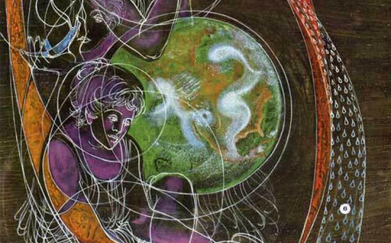  One of the six posters produced by a New York company for the National Academy of Sciences in 1958 to mark the last International Polar Year, also known as the International Geophysical Year. Courtesy The National Academies. 