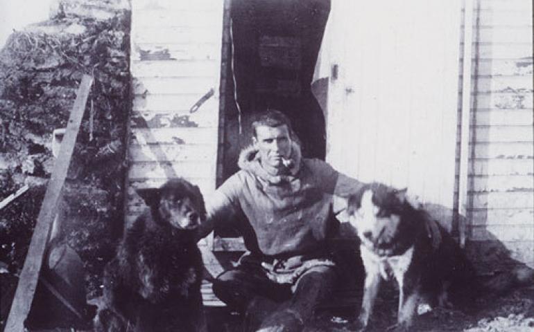  Scientist and explorer Ernest Leffingwell spent nine winters in Flaxman Island, off Alaska's northern coast. Photo from the book, Conquering the Arctic Ice, by Ejnar Mikkelsen. 