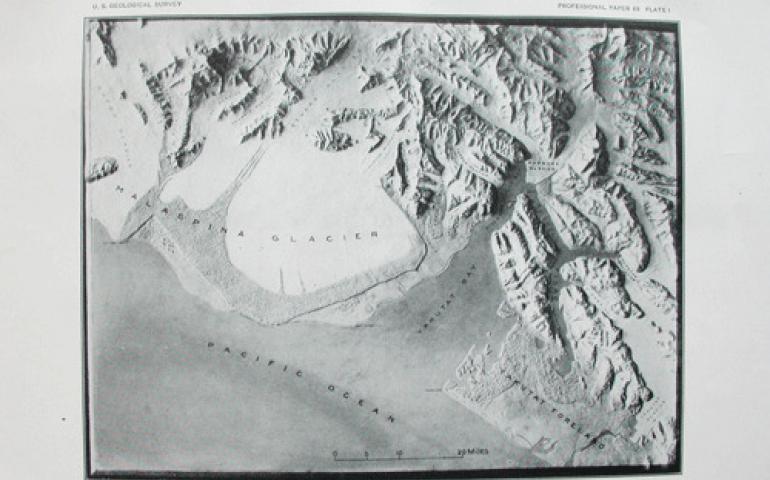  A model Lawrence Martin made of the dynamic Yakutat area. 