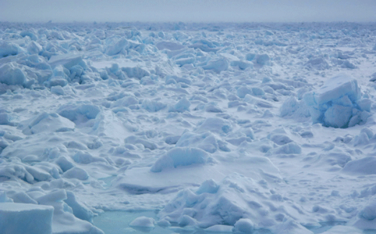 Sea ice north of Barrow. Photo by Ned Rozell.