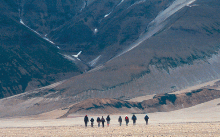 The Valley of 10,000 Smokes on the Alaska Peninsula. Photo by Ned Rozell.