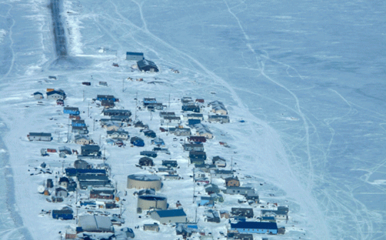 Kivalina, Alaska, on Alaska’s northwest coast. Photo by Ned Rozell.