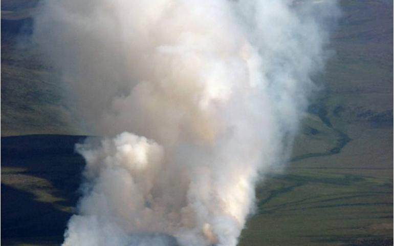 The great Anaktuvuk River tundra fire of 2007. Photo by Michelle Mack.