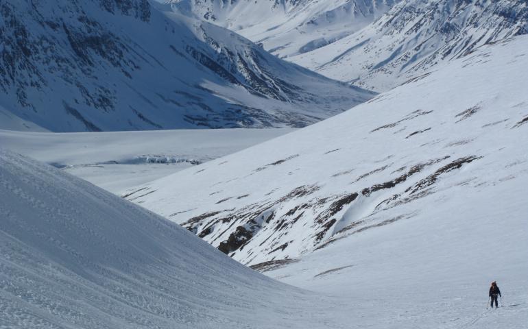 The number of glaciers in Alaska is dependent upon how you define them.