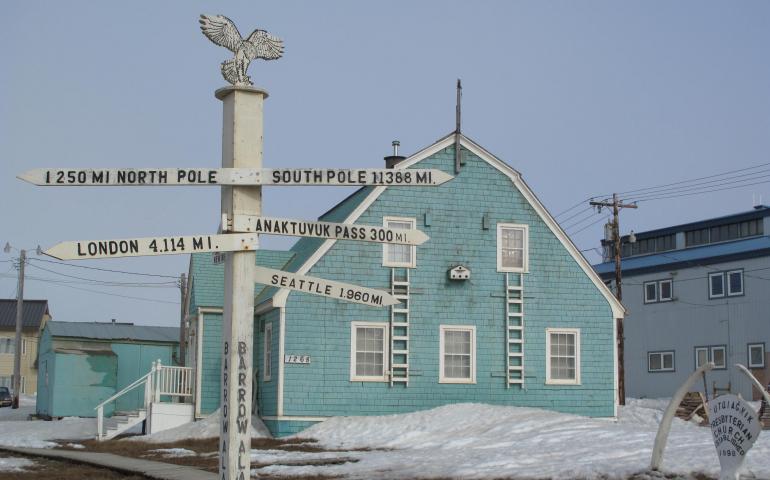 Barrow, Alaska. Photo by Ned Rozell.