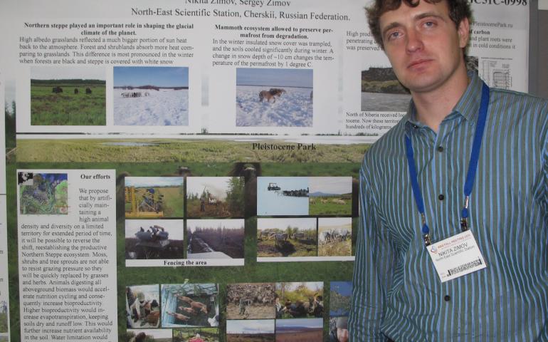 Nikita Zimov at a 2011 science conference in San Francisco. Photo by Ned Rozell.