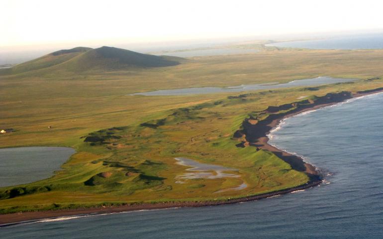 St. Paul Island in the Bering Sea. Photo by Ned Rozell.