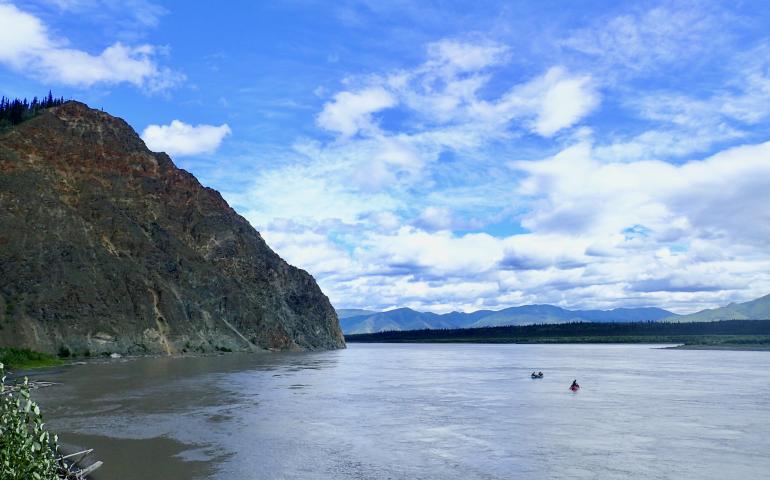 The Yukon River at Eagle, Alaska, in summer 2019. Photo by Ned Rozell.