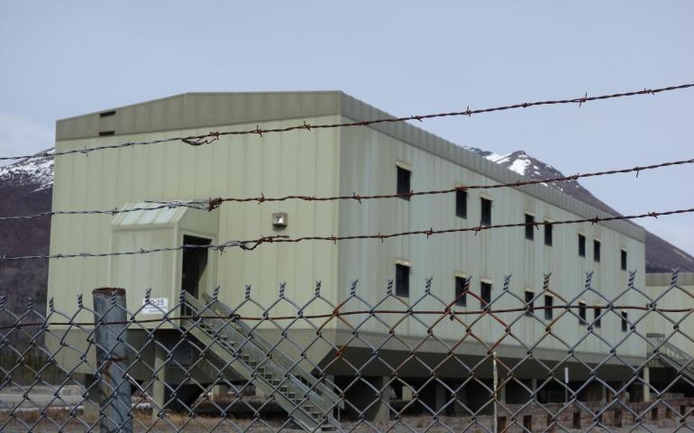 The living quarters of Trans-Alaska Pipeline Pump Station 12, now unoccupied. Photo by Ned Rozell
