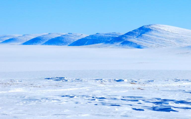 An Arctic landscape north of the Brooks Range. Many scientists talked about "Arctic amplification" of warming signals at the fall meeting of the American Geophysical Union in San Francisco. Photo by Ned Rozell.
