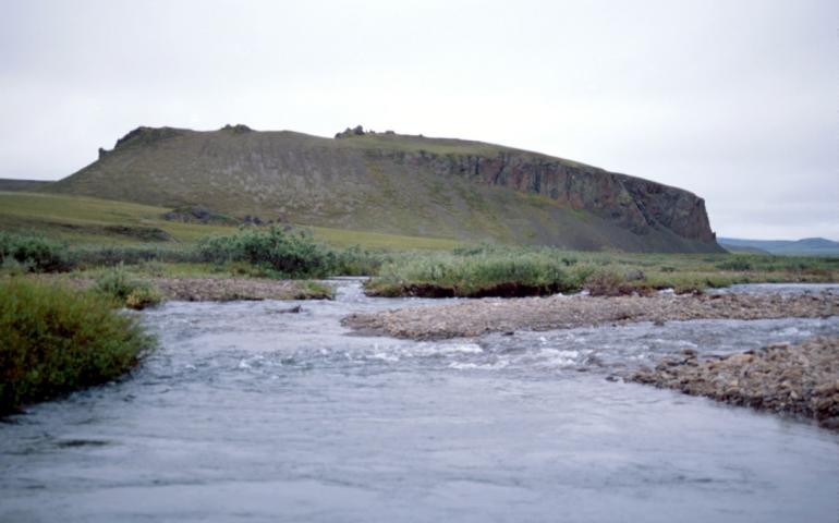  Mesa art: The Mesa archaeological site on Alaska's north slope. Photo by Dan Gullickson 