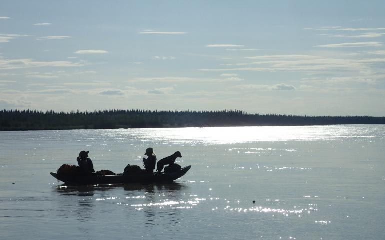 The middle Tanana River, as quiet now as it was a century ago. Photo by Ned Rozell.