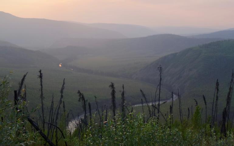 The amount of carbon dioxide reaching the atmosphere from Alaska wildfire smoke each year is, on average, equal to the exhaust of 13 million cars in one year, said Carly Phillips of the Union of Concerned Scientists. Photo by Ned Rozell.