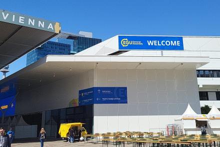 The venue of the European Geosciences Union annual meeting in Vienna, Austria, is shown prior to the start of this week’s meeting. Photo courtesy EGU.