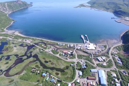 The community of Chignik Bay on the Alaska Peninsula. Photo by Chris Maio.