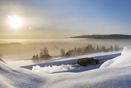  Ice fog blankets parts of Fairbanks as seen from the West Ridge viewpoint at the University of Alaska Fairbanks on Feb. 2, 2024. UAF photo by Leif Van Cise