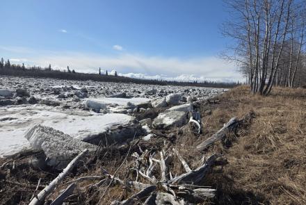 River ice in Alaska