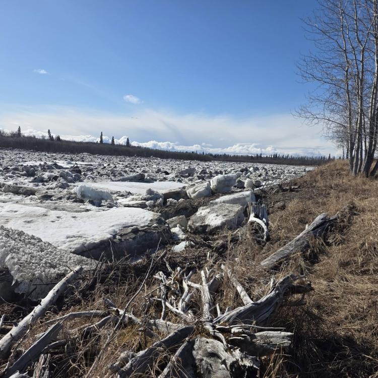 River ice in Alaska
