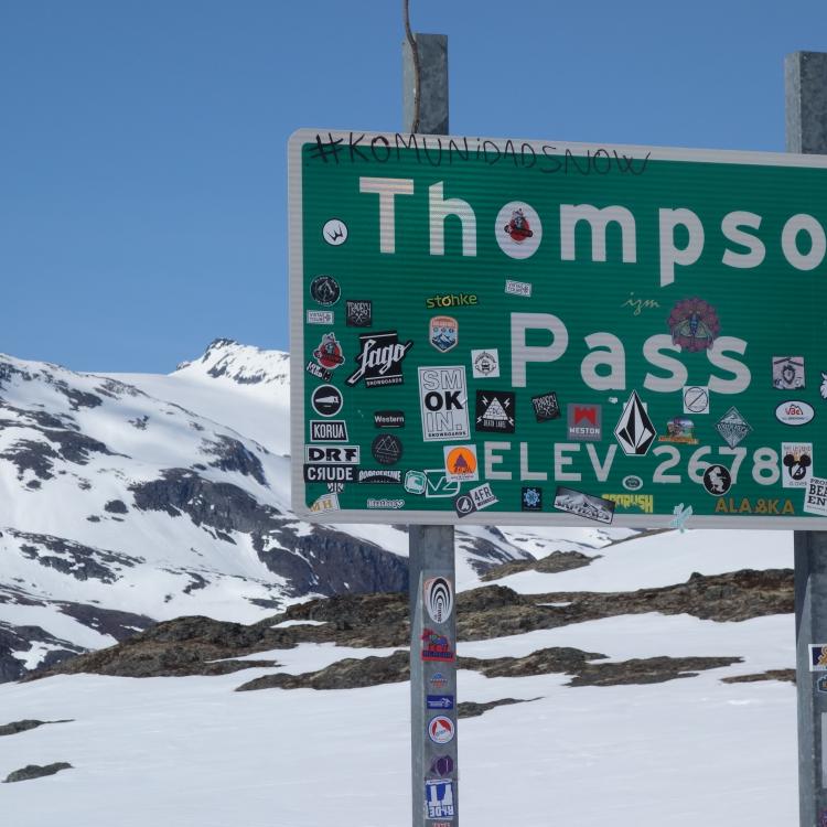 Thompson Pass northeast of Valdez, shown here in April 2017, is one of the snowiest places on the planet. Photo by Ned Rozell.